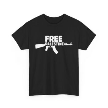 Unisex Statement Tee - Free Palestine AK Advocate for Justice Raise Awareness Support Palestinian Rights